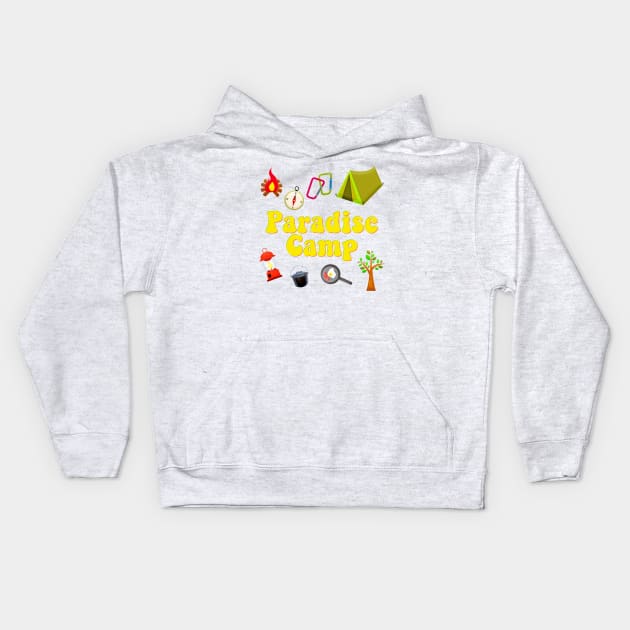Paradise Camp, Carry On Movie, British Film Kids Hoodie by Style Conscious